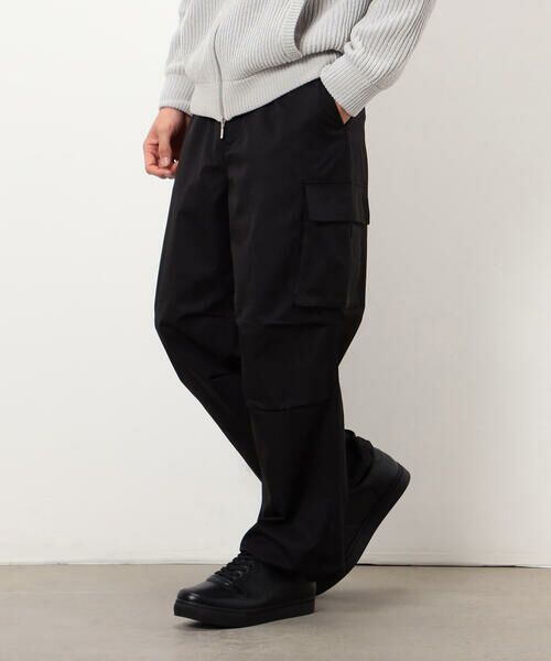 COMME CA ISM / コムサイズム その他パンツ | ポリエステルツイル ワイドシルエット カーゴパンツ | 詳細3
