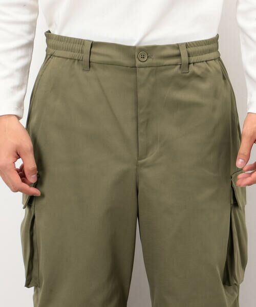 COMME CA ISM / コムサイズム その他パンツ | ポリエステルツイル ワイドシルエット カーゴパンツ | 詳細13