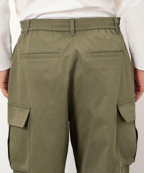 COMME CA ISM / コムサイズム その他パンツ | ポリエステルツイル ワイドシルエット カーゴパンツ | 詳細14