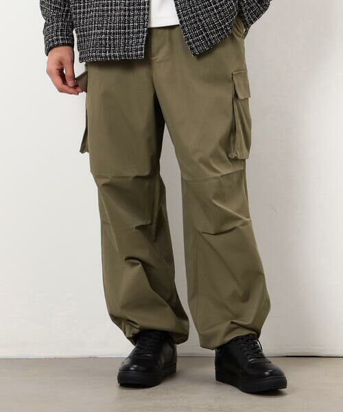 COMME CA ISM / コムサイズム その他パンツ | ポリエステルツイル ワイドシルエット カーゴパンツ | 詳細9