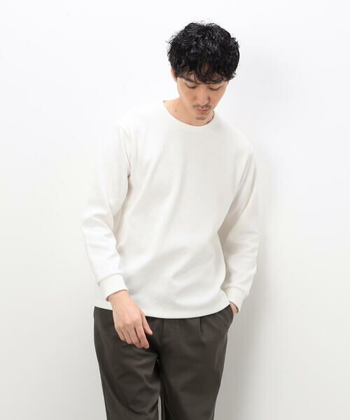 COMME CA ISM / コムサイズム Tシャツ | モールジャガードTシャツ | 詳細3