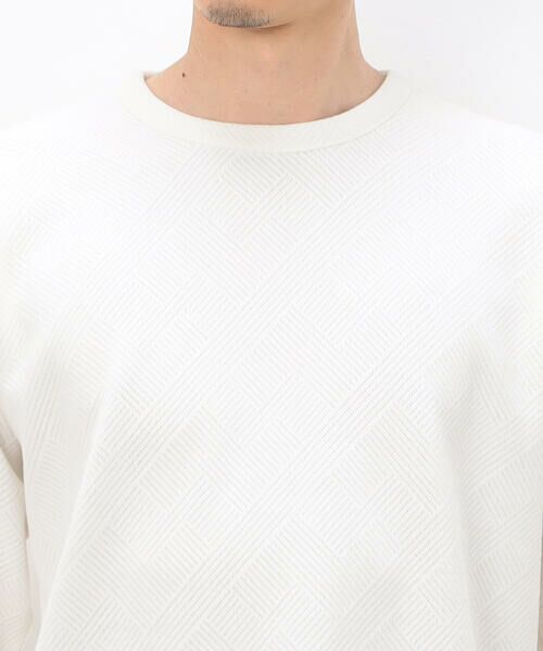 COMME CA ISM / コムサイズム Tシャツ | モールジャガードTシャツ | 詳細7