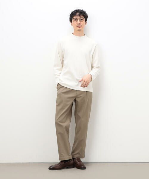 COMME CA ISM / コムサイズム Tシャツ | モールジャガードハイネックTシャツ | 詳細1