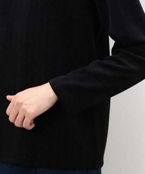 COMME CA ISM / コムサイズム Tシャツ | モールジャガードハイネックTシャツ | 詳細12