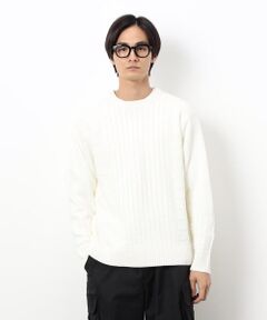 COMME CA ISM / コムサイズム ニット・セーター | ケーブルブロッキングニット