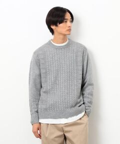 COMME CA ISM / コムサイズム ニット・セーター | ケーブルブロッキングニット