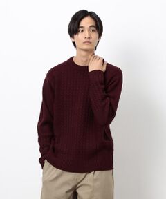 COMME CA ISM / コムサイズム ニット・セーター | ケーブルブロッキングニット