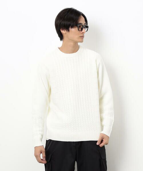 COMME CA ISM / コムサイズム ニット・セーター | ケーブルブロッキングニット | 詳細5