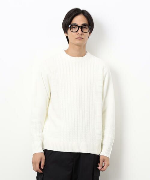 COMME CA ISM / コムサイズム ニット・セーター | ケーブルブロッキングニット | 詳細6