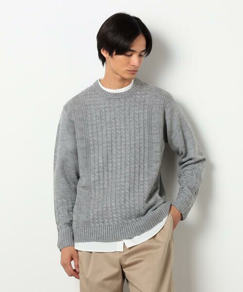 COMME CA ISM / コムサイズム ニット・セーター | ケーブルブロッキングニット | 詳細11