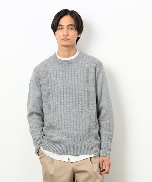 COMME CA ISM / コムサイズム ニット・セーター | ケーブルブロッキングニット | 詳細13