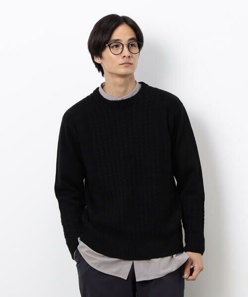 COMME CA ISM / コムサイズム ニット・セーター | ケーブルブロッキングニット | 詳細18