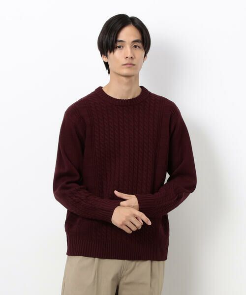 COMME CA ISM / コムサイズム ニット・セーター | ケーブルブロッキングニット | 詳細22