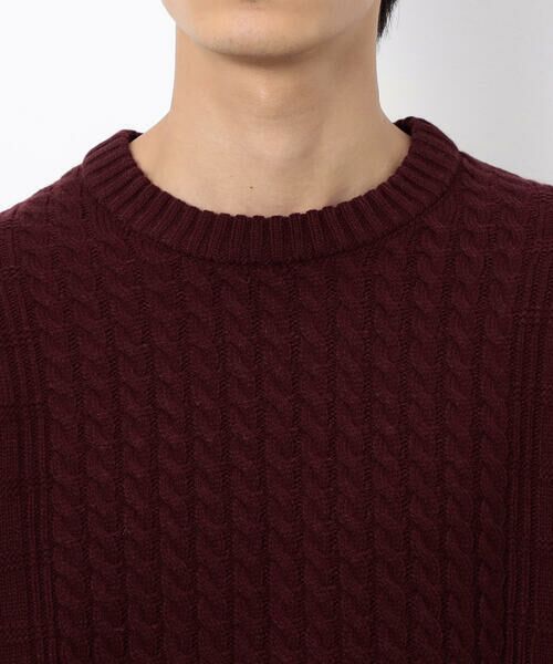 COMME CA ISM / コムサイズム ニット・セーター | ケーブルブロッキングニット | 詳細28