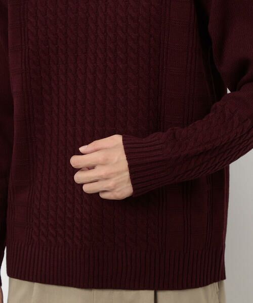 COMME CA ISM / コムサイズム ニット・セーター | ケーブルブロッキングニット | 詳細29