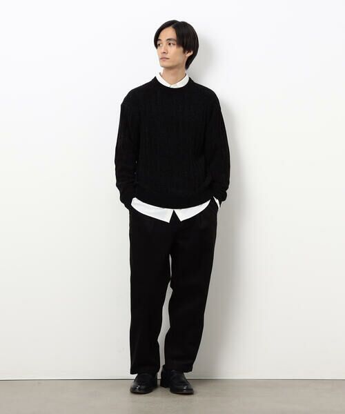 COMME CA ISM / コムサイズム ニット・セーター | モール ケーブル入りワイドリブニット | 詳細8