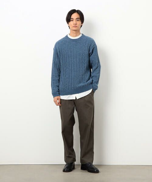 COMME CA ISM / コムサイズム ニット・セーター | モール ケーブル入りワイドリブニット | 詳細15