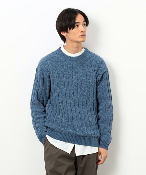 COMME CA ISM / コムサイズム ニット・セーター | モール ケーブル入りワイドリブニット | 詳細18