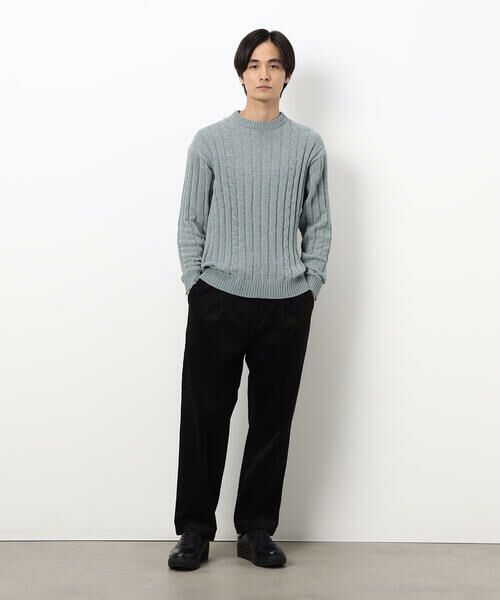 COMME CA ISM / コムサイズム ニット・セーター | モール ケーブル入りワイドリブニット | 詳細22
