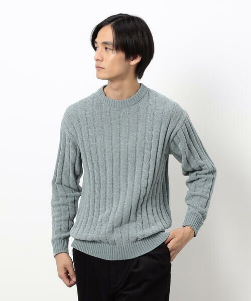 COMME CA ISM / コムサイズム ニット・セーター | モール ケーブル入りワイドリブニット | 詳細23