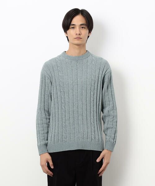 COMME CA ISM / コムサイズム ニット・セーター | モール ケーブル入りワイドリブニット | 詳細25