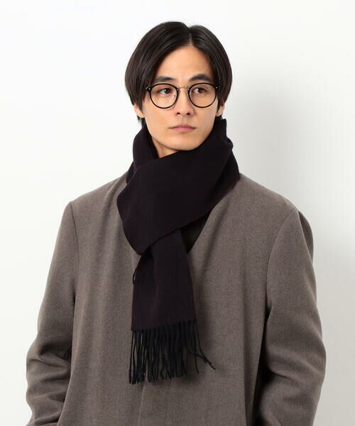 COMME CA ISM / コムサイズム マフラー・ショール・スヌード・ストール | ファインウール リバーシブル マフラー | 詳細6