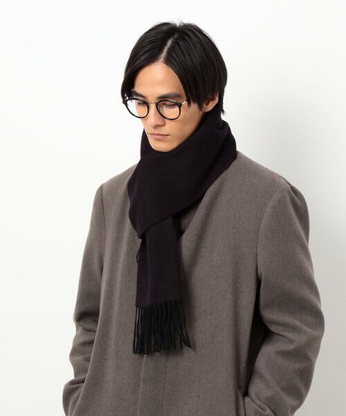 COMME CA ISM / コムサイズム マフラー・ショール・スヌード・ストール | ファインウール リバーシブル マフラー | 詳細7