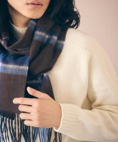 COMME CA ISM / コムサイズム マフラー・ショール・スヌード・ストール | ファインウール チェック柄 マフラー