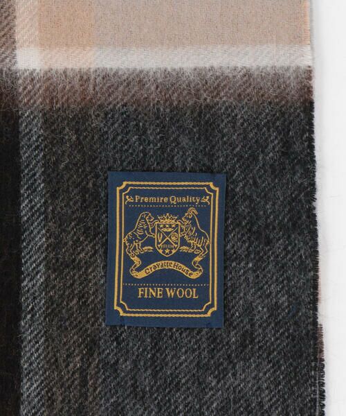 COMME CA ISM / コムサイズム マフラー・ショール・スヌード・ストール | ファインウール チェック柄 マフラー | 詳細4