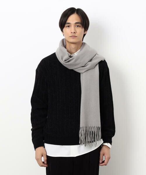 COMME CA ISM / コムサイズム マフラー・ショール・スヌード・ストール | ツイル ソリッド ストール | 詳細2