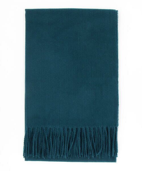 COMME CA ISM/コムサイズム ツイル ソリッド ストール ブルー F COMME CA ISM/コムサイズム ツイル ソリッド ストール ブルー F