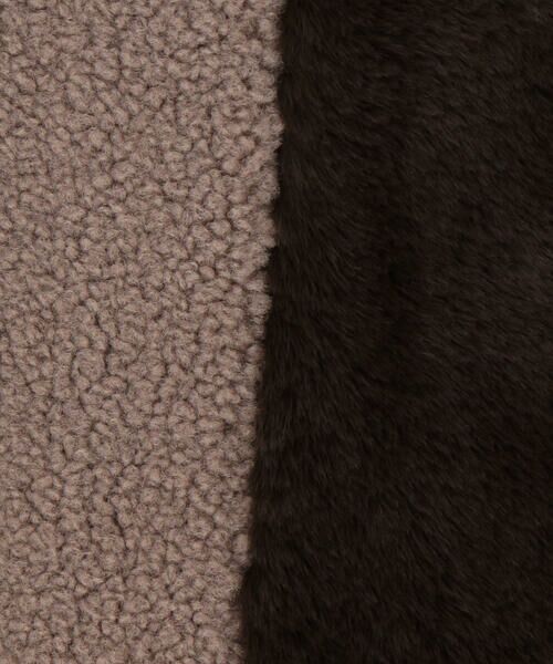 COMME CA ISM / コムサイズム マフラー・ショール・スヌード・ストール | 【 リバーシブル】ボアフリース＆ファー スヌード | 詳細11