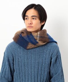COMME CA ISM / コムサイズム マフラー・ショール・スヌード・ストール | ブークレ チェック柄 マフラー