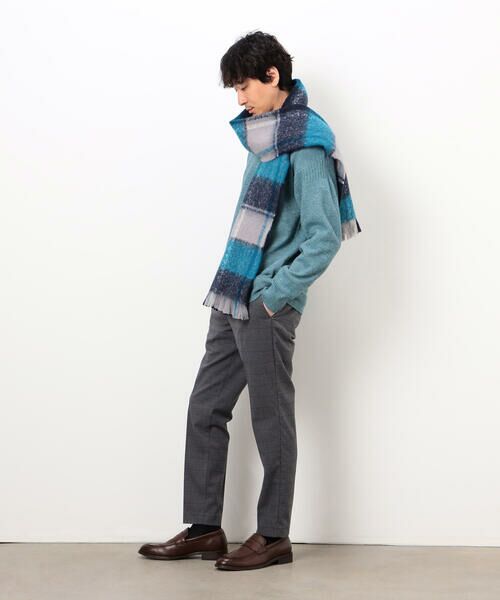 COMME CA ISM / コムサイズム マフラー・ショール・スヌード・ストール | ブークレ チェック柄 マフラー | 詳細1