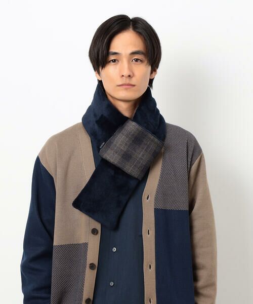 COMME CA ISM / コムサイズム マフラー・ショール・スヌード・ストール | ツィード調ファブリック ショート マフラー | 詳細7