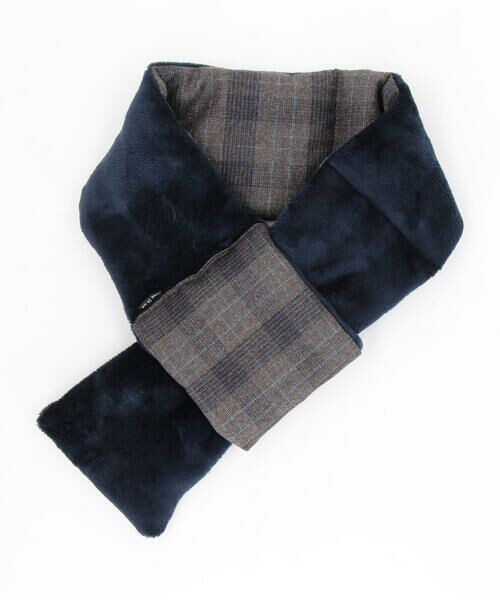 COMME CA ISM / コムサイズム マフラー・ショール・スヌード・ストール | ツィード調ファブリック ショート マフラー | 詳細9