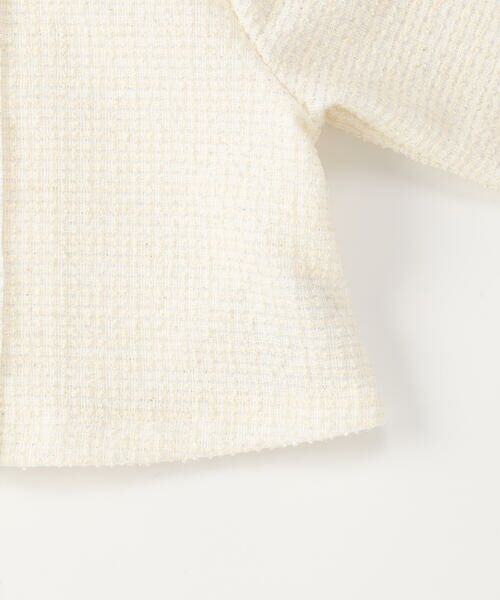 COMME CA ISM / コムサイズム カーディガン・ボレロ | 【オンライン限定カラー:ネイビー】ラメ混 ツイード調 ジャージー ボレロ(110-130cm) | 詳細7