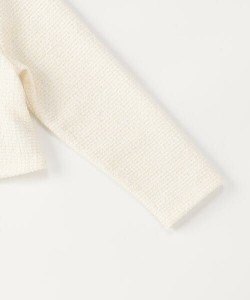 COMME CA ISM / コムサイズム カーディガン・ボレロ | 【オンライン限定カラー:ネイビー】ラメ混 ツイード調 ジャージー ボレロ(140-160cm) | 詳細4