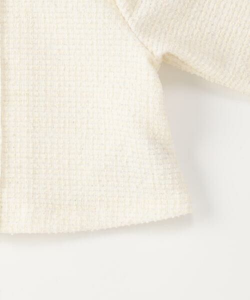 COMME CA ISM / コムサイズム カーディガン・ボレロ | 【オンライン限定カラー:ネイビー】ラメ混 ツイード調 ジャージー ボレロ(140-160cm) | 詳細5