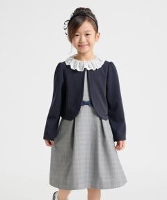 COMME CA ISM / コムサイズム ロング・マキシ丈ワンピース | 【セットアイテム】レース襟付きドレス×ボレロ(110-130cm)