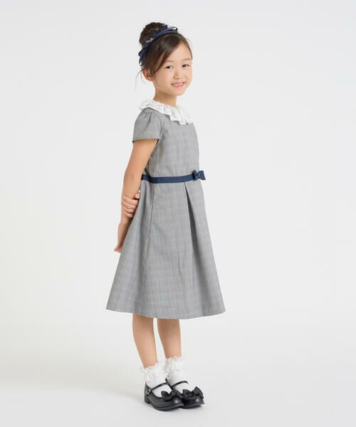 COMME CA ISM / コムサイズム ロング・マキシ丈ワンピース | 【セットアイテム】レース襟付きドレス×ボレロ(110-130cm) | 詳細1