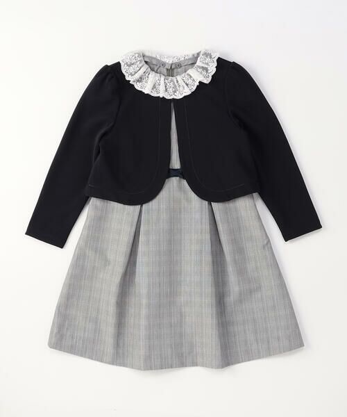COMME CA ISM / コムサイズム ロング・マキシ丈ワンピース | 【セットアイテム】レース襟付きドレス×ボレロ(110-130cm) | 詳細2