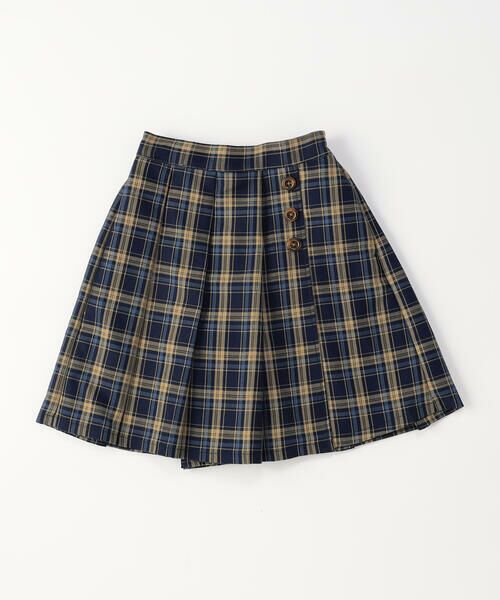 COMME CA ISM / コムサイズム ロング・マキシ丈スカート | チェック キュロットスカート(110-130cm) | 詳細6