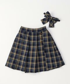 COMME CA ISM / コムサイズム ロング・マキシ丈スカート | チェック キュロットスカート(140-160cm)