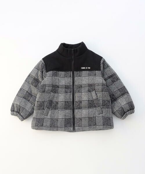 COMME CA ISM / コムサイズム ブルゾン | グレンチェックプリント 中綿ブルゾン | 詳細1
