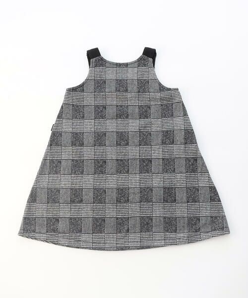 COMME CA ISM / コムサイズム ドレス | グレンチェックプリント 裏起毛 ジャンパースカート | 詳細3