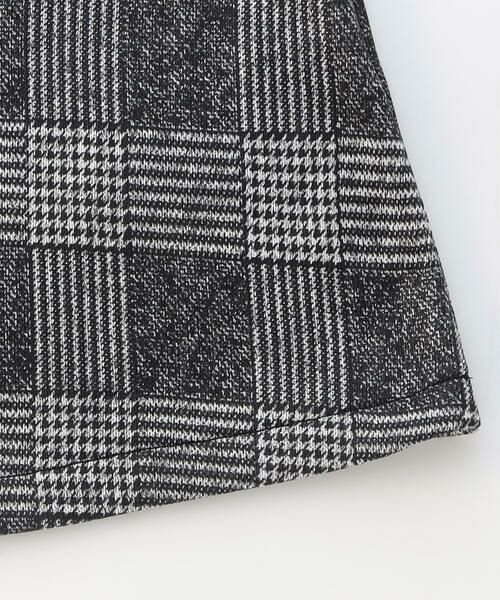 COMME CA ISM / コムサイズム ドレス | グレンチェックプリント 裏起毛 ジャンパースカート | 詳細7
