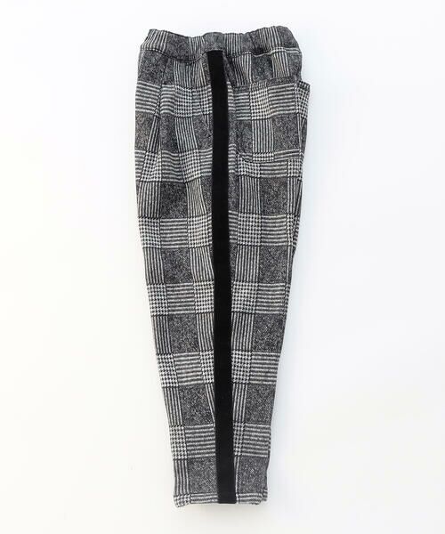 COMME CA ISM / コムサイズム スラックス・ドレスパンツ | グレンチェックプリント 裏起毛 ロングテーパードパンツ / セットアップ対応 | 詳細7