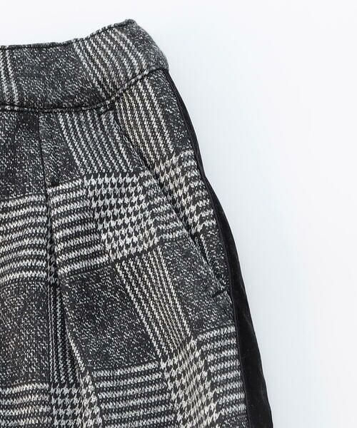 COMME CA ISM / コムサイズム スラックス・ドレスパンツ | グレンチェックプリント 裏起毛 ロングテーパードパンツ / セットアップ対応 | 詳細9