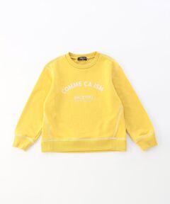 COMME CA ISM / コムサイズム スウェット | “にっぽんの色” 3本針ステッチ ロゴトレーナー